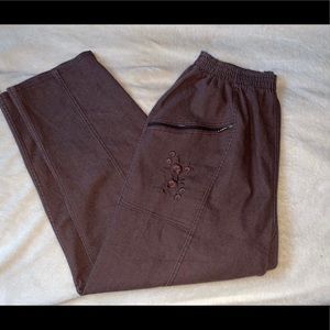 Brown High waisted pants